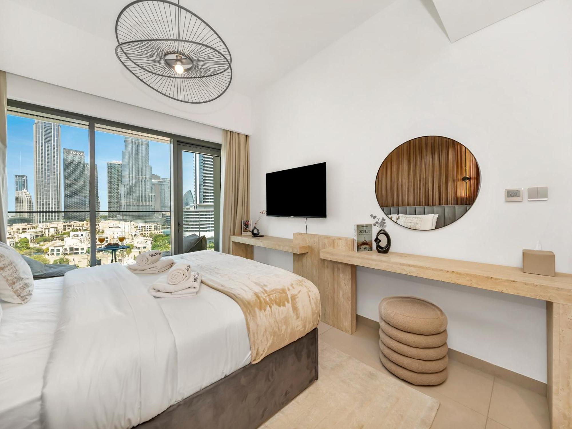 Smartstay At Burj Royale - Full Burj Khalifa View - Brand New Luxury Apartments Dubai Eksteriør bilde