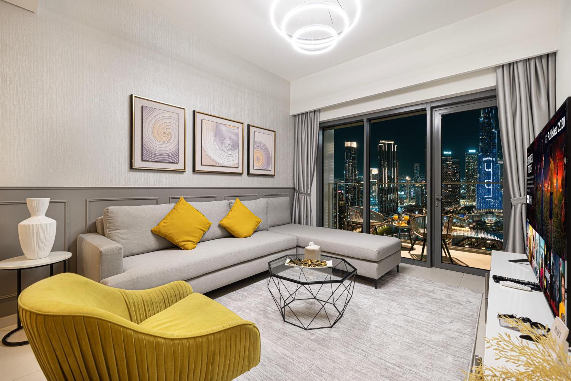 Smartstay At Burj Royale - Full Burj Khalifa View - Brand New Luxury Apartments Dubai Eksteriør bilde