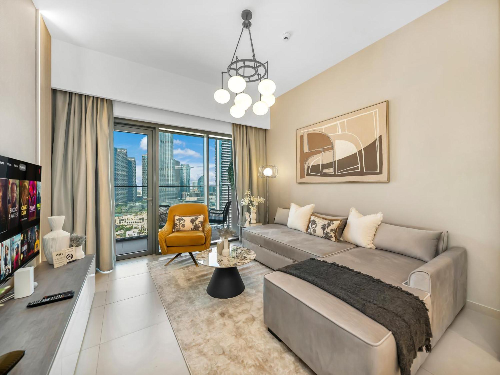 Smartstay At Burj Royale - Full Burj Khalifa View - Brand New Luxury Apartments Dubai Eksteriør bilde